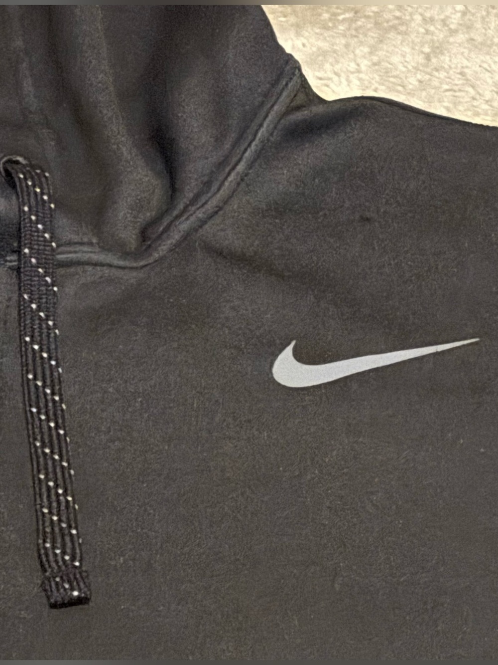 Nike Dri‑Fit Black Full-Zip Hooded Performance Jacket – Men’s M